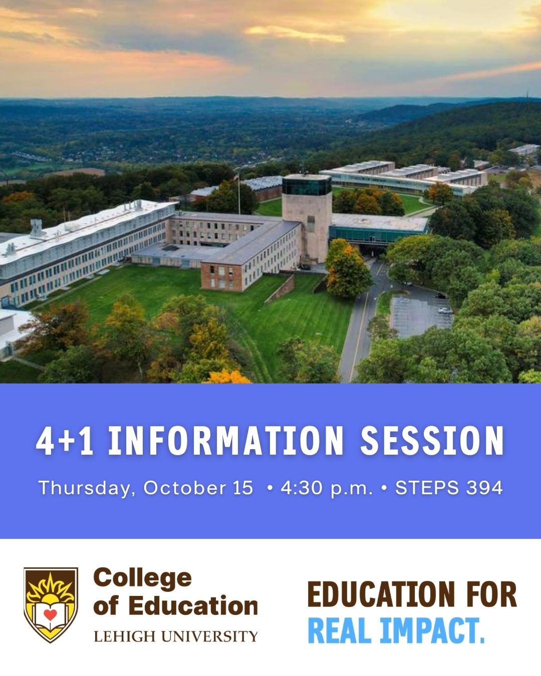 4+1 Info Session Steps